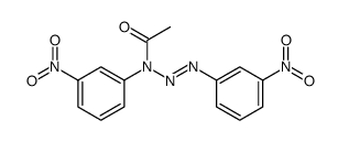 1-Triazene, 3-acetyl-1,3-bis(3-nitrophenyl)- Structure