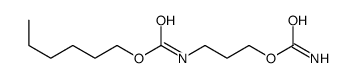 hexyl N-(3-carbamoyloxypropyl)carbamate结构式