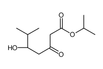 propan-2-yl (5R)-5-hydroxy-6-methyl-3-oxoheptanoate结构式