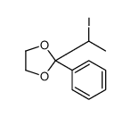 2-(1-iodoethyl)-2-phenyl-1,3-dioxolane结构式