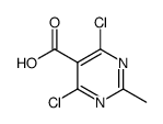 5-Pyrimidinecarboxylic acid, 4,6-dichloro-2-methyl结构式