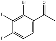 1-(2-溴-3,4-二氟苯基)乙酮结构式