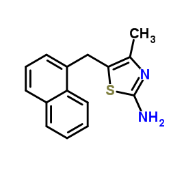 4-Methyl-5-(1-naphthylmethyl)-1,3-thiazol-2-amine结构式