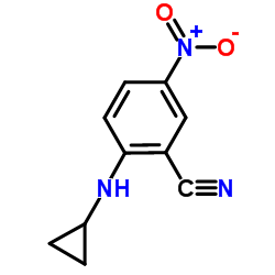 2-(Cyclopropylamino)-5-nitrobenzonitrile Structure