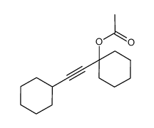 1-(cyclohexylethynyl)cyclohexyl acetate Structure