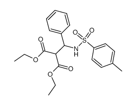 diethyl 2-((4-methylphenylsulfonamido)(phenyl)methyl)malonate结构式