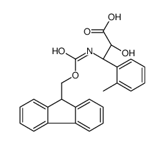 (2S,3S)-3-((((9H-FLUOREN-9-YL)METHOXY)CARBONYL)AMINO)-2-HYDROXY-3-(O-TOLYL)PROPANOIC ACID structure