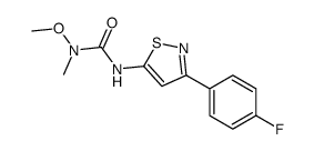 3-[3-(4-fluorophenyl)-1,2-thiazol-5-yl]-1-methoxy-1-methylurea Structure