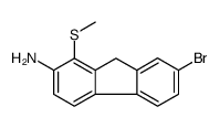 7-bromo-1-methylsulfanyl-9H-fluoren-2-amine Structure