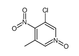 3-chloro-5-methyl-4-nitro-1-oxidopyridin-1-ium Structure