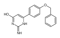 2-amino-6-(4-phenylmethoxyphenyl)-1H-pyrimidin-4-one structure