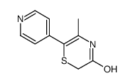 5-methyl-6-pyridin-4-yl-4H-1,4-thiazin-3-one结构式