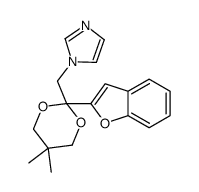 1-[[2-(1-benzofuran-2-yl)-5,5-dimethyl-1,3-dioxan-2-yl]methyl]imidazole Structure