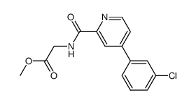 {[4-(3-Chlorophenyl)pyridine-2-carbonyl]amino}acetic acid methyl ester Structure