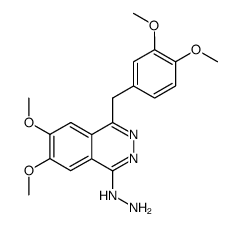 1-(3,4-dimethoxy-benzyl)-4-hydrazino-6,7-dimethoxy-phthalazine Structure