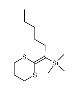 (1-[1,3]Dithian-2-ylidene-hexyl)-trimethyl-silane Structure