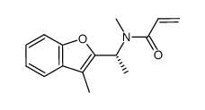 (R)-N-methyl-N-[1-(3-methyl-benzofuran-2-yl)-ethyl]acrylamide Structure