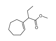 2-cyclohept-1-enyl-butyric acid methyl ester Structure