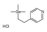 trimethyl(2-pyridin-4-ylethyl)germane,hydrochloride Structure