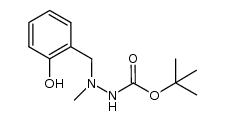 tert-butyl 2-(2-hydroxybenzyl)-2-methylhydrazinecarboxylate结构式