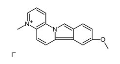 8-methoxy-4-methylisoindolo[2,1-a][1,5]naphthyridin-4-ium,iodide Structure