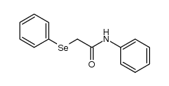 N-phenyl-α-(phenylseleno)acetamide结构式