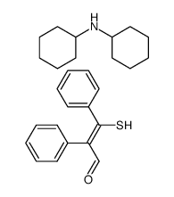 dicyclohexylammonium salt of α-mercapto-α'-formylstilbene Structure