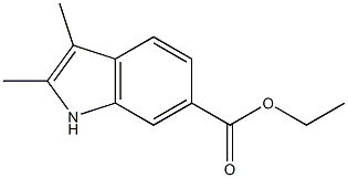 2,3-Dimethyl-1H-indole-6-carboxylic acid ethyl ester Structure