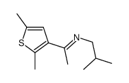 1-(2,5-dimethylthiophen-3-yl)-N-(2-methylpropyl)ethanimine Structure