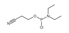 chloro-β-cyanoethyl-N,N-diisopropylamino-phosphoramidite Structure