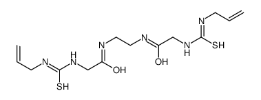 2-(prop-2-enylcarbamothioylamino)-N-[2-[[2-(prop-2-enylcarbamothioylamino)acetyl]amino]ethyl]acetamide结构式