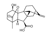 ent-1α,10β-Dihydroxy-20-nor-9α,15α-cyclogibberell-16-ene-7,19-dioic acid 19,10-lactone Structure