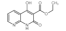 4-羟基-2-氧代-1,2-二氢-1,8-萘啶-3-羧酸乙酯结构式