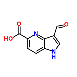 3-formyl-4-azaindole-5-carboxylic acid structure