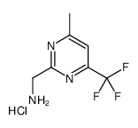 [4-methyl-6-(trifluoromethyl)pyrimidin-2-yl]methanamine,hydrochloride结构式