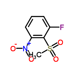 1-Fluoro-2-(methylsulfonyl)-3-nitrobenzene结构式