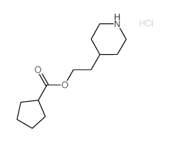 2-(4-Piperidinyl)ethyl cyclopentanecarboxylate hydrochloride Structure