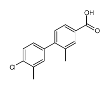 4-(4-chloro-3-methylphenyl)-3-methylbenzoic acid Structure