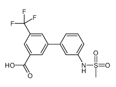 3-[3-(methanesulfonamido)phenyl]-5-(trifluoromethyl)benzoic acid Structure