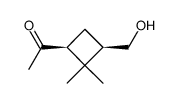 Ethanone, 1-[(1S,3R)-3-(hydroxymethyl)-2,2-dimethylcyclobutyl]- (9CI)结构式