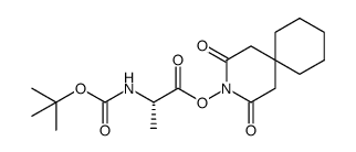 2,4-dioxo-3-azaspiro[5.5]undecan-3-yl (tert-butoxycarbonyl)-L-alaninate Structure