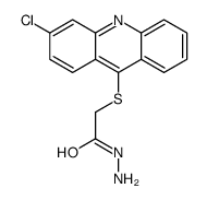 2-(3-chloroacridin-9-yl)sulfanylacetohydrazide Structure