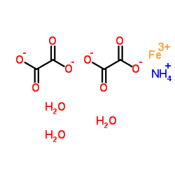 Ammonium iron(3+) ethanedioate hydrate (1:1:2:3) Structure