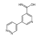 5-pyridazin-4-ylpyridine-3-carboxamide Structure