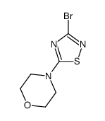 4-(3-bromo-1,2,4-thiadiazol-5-yl)morpholine Structure