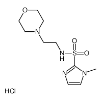 1-methyl-N-(2-morpholin-4-ylethyl)imidazole-2-sulfonamide,hydrochloride Structure