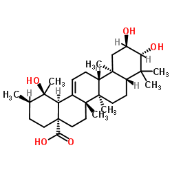 Tormentic acid Structure