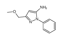 5-(methoxymethyl)-2-phenylpyrazol-3-amine Structure