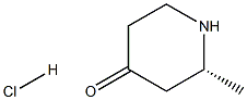 (R)-2-甲基哌啶-4-酮盐酸盐结构式