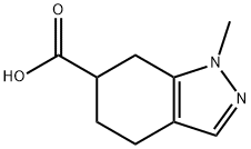 1-methyl-4,5,6,7-tetrahydro-1H-indazole-6-carboxylic acid Structure